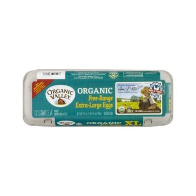Organic Valley Organic Free-Range Extra-Large Eggs 12pcs